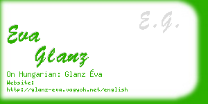 eva glanz business card